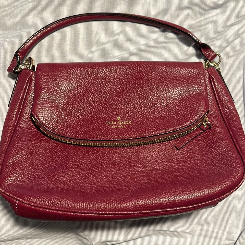 Burgundy Kate Spade Hobo